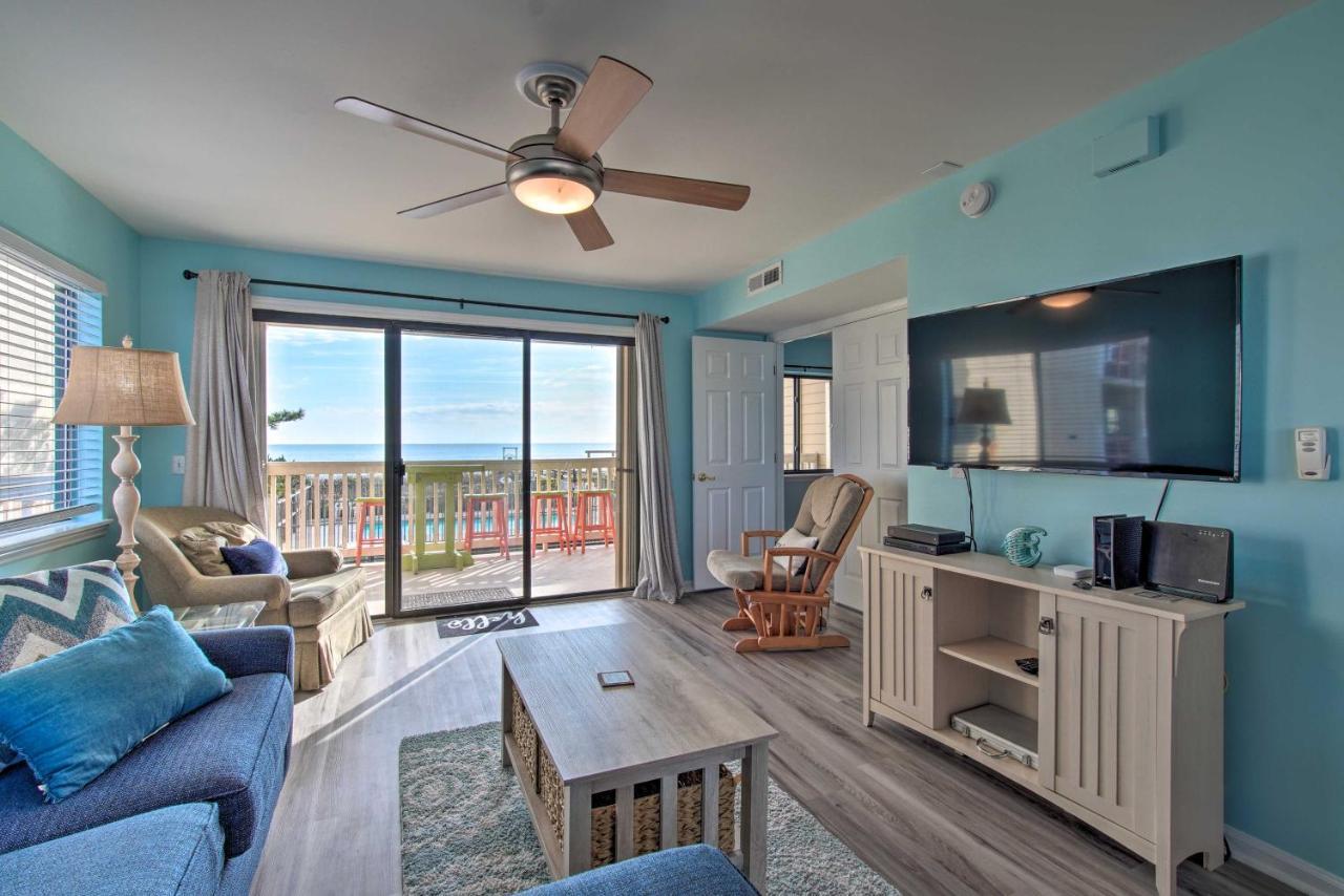 Ocean-View Condo With Deck, Steps To Carolina Beach! מראה חיצוני תמונה