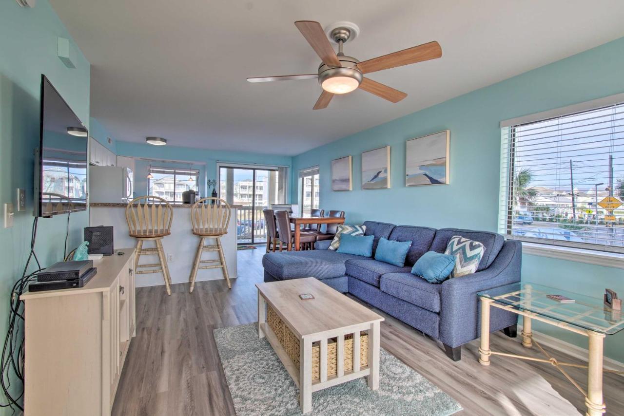 Ocean-View Condo With Deck, Steps To Carolina Beach! מראה חיצוני תמונה